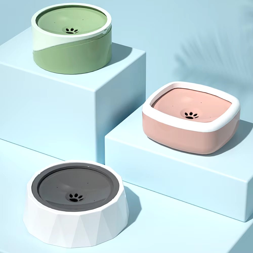 Floating Non-Wetting Mouth Cat Bowl without Spill, Drinking Water Dispenser, Anti-Over Dog Bowl, 1L, 1.5L Allinoneshop-24