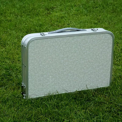 Foldable Portable Camping Table Outdoor Furniture Camping Equipment Camping Table Stainless Steel Picnic Desk Nature Hike Allinoneshop-24