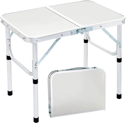 Foldable Portable Camping Table Outdoor Furniture Camping Equipment Camping Table Stainless Steel Picnic Desk Nature Hike Allinoneshop-24