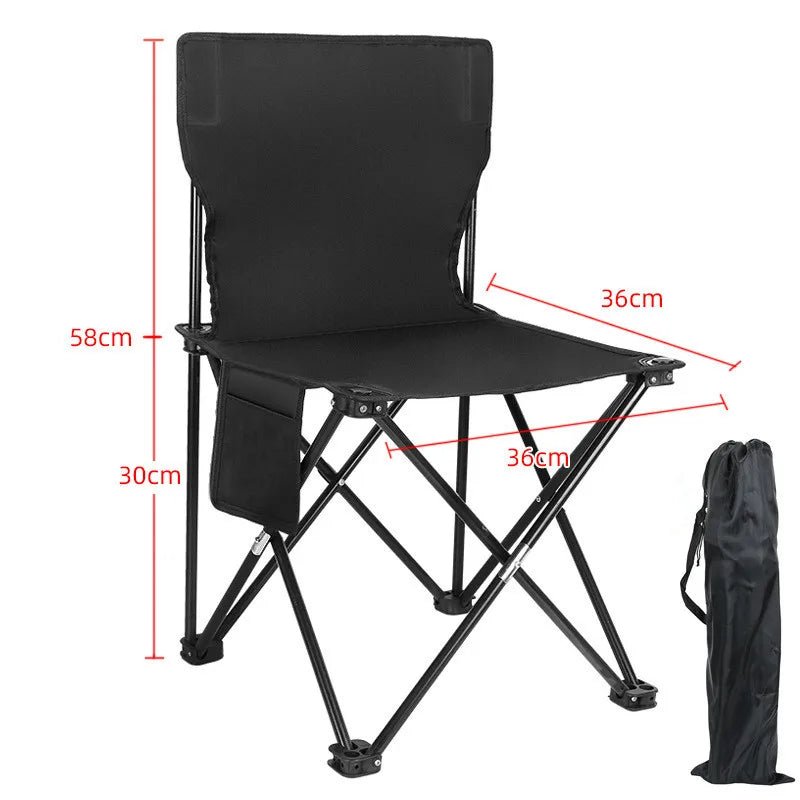 Folding Portable Camping Chair Lightweight Tourist Lounge Chairs Fishing Chair Outdoor Furniture Nature Hike Travel Beach Garden Allinoneshop-24
