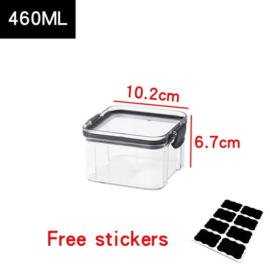 Food Storage Containers Kitchen Storage Organization Kitchen Storage Box Ducts Jars for Kitchen PET Food Container Box Lid Allinoneshop-24