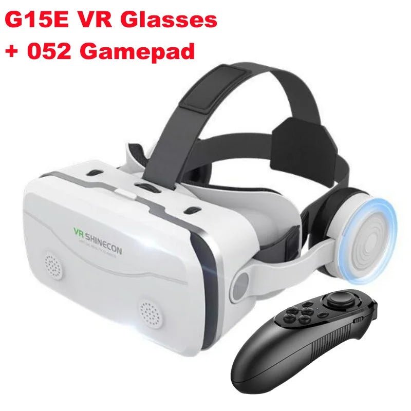 G15E VR Glasses IMAX 3D Movies Virtual Reality VR Glasses Google Cardboard Box VR Helmet for 4.7-7" Phone,Support Game Joystick Allinoneshop-24