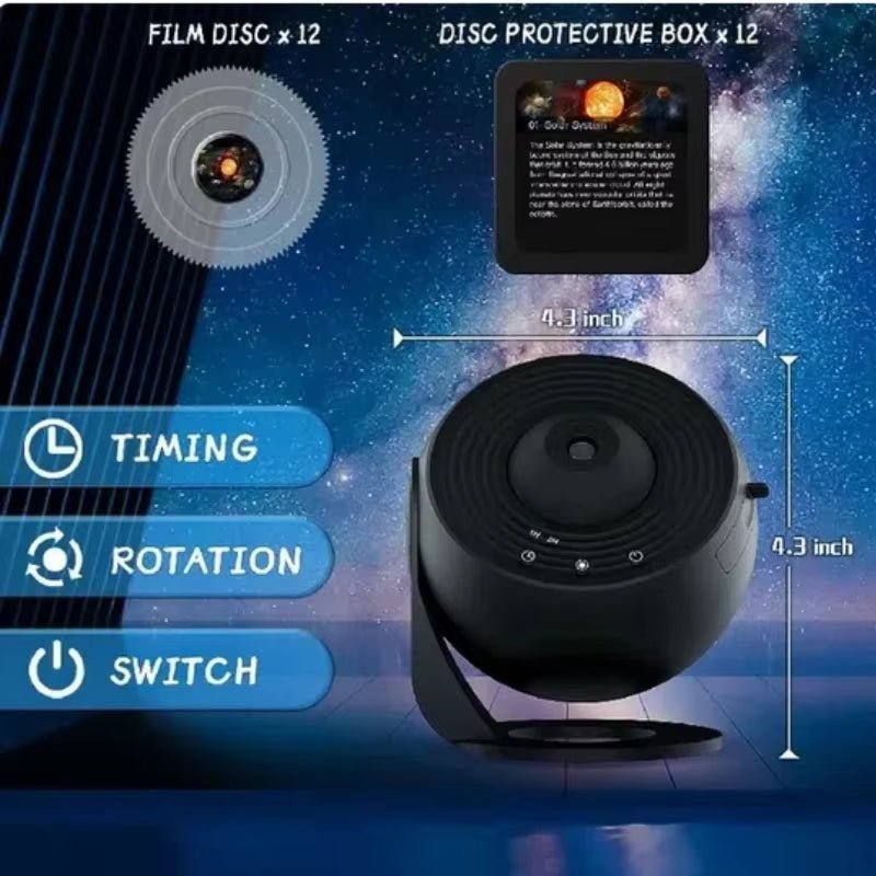 Galaxy Projector Night Light 360° Rotating Starry Sky LED Lamp for Kids Bedroom Home Decor & Gifts Allinoneshop-24