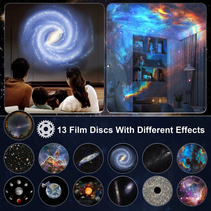 Galaxy Projector Night Light 360° Rotating Starry Sky LED Lamp for Kids Bedroom Home Decor & Gifts Allinoneshop-24