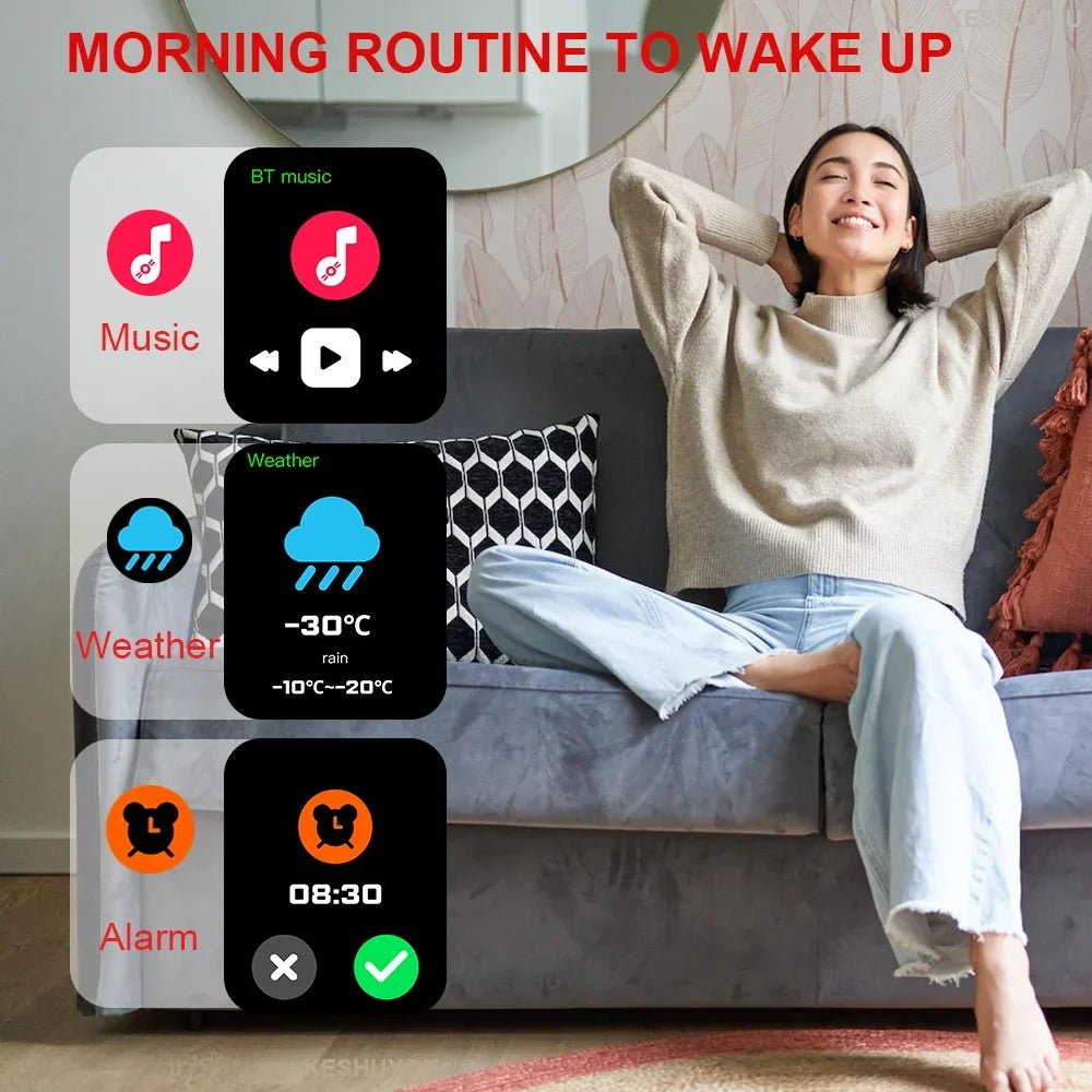 H9 New Smart Watch 2.01 Inch HD Display Answer Make Call Message Preview Sport Modes DIY Dial Weather Forecast for Men Women Allinoneshop-24