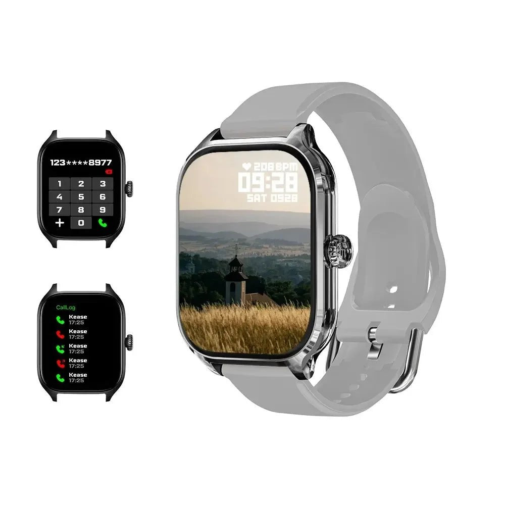 H9 New Smart Watch 2.01 Inch HD Display Answer Make Call Message Preview Sport Modes DIY Dial Weather Forecast for Men Women Allinoneshop-24