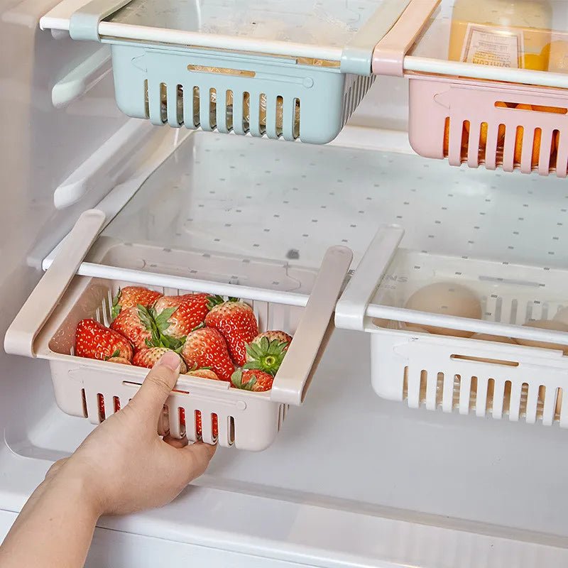 Hanging Kitchen Organizer Refrigerator Egg Fruit Storage Box Drawer Baskets Kitchen Accessories Fridge Organizer Shelf Allinoneshop-24