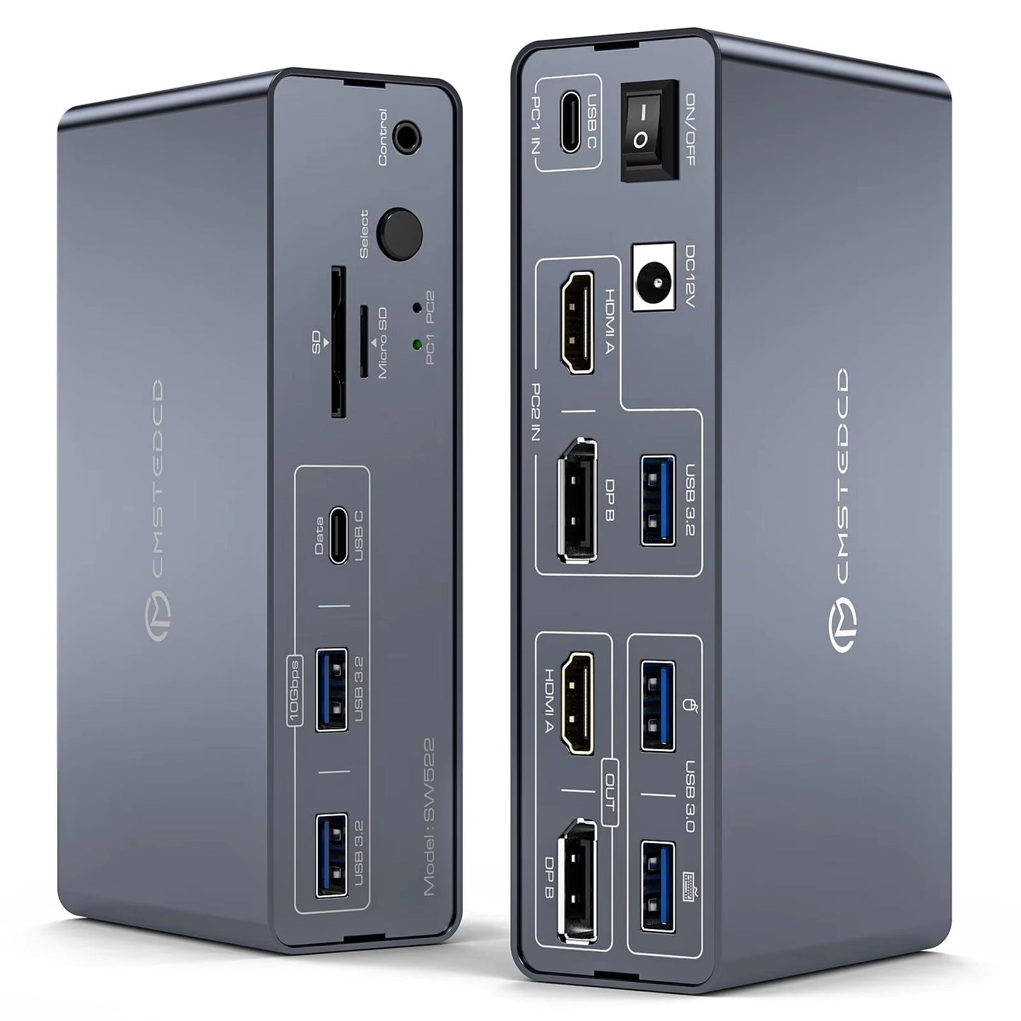 HDMI Displayport USB C Docking Station Dual Monitor for Laptop & Desktop (13-In-1) MST DP1.4 4K@120Hz+Hdmi2.0 4K@60Hz,10Gbp Data Allinoneshop-24