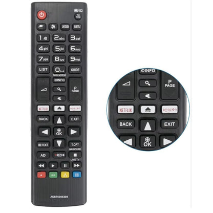 HIGH QUALITY ABS REMOTE CONTROL AKB75095308 for LG SMART TV 433MHZ Allinoneshop-24