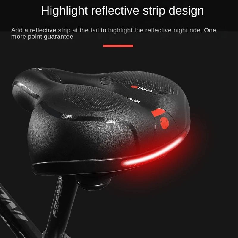 Hollow Breathable Bicycle Saddle MTB Road Bike Saddle Shock Absorbing Comfortable Big Butt Bike Seat Bicycle Accessories Allinoneshop-24