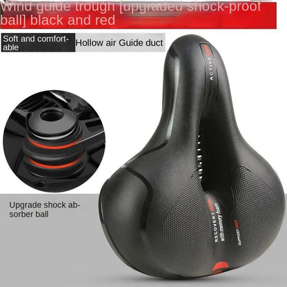 Hollow Breathable Bicycle Saddle MTB Road Bike Saddle Shock Absorbing Comfortable Big Butt Bike Seat Bicycle Accessories Allinoneshop-24