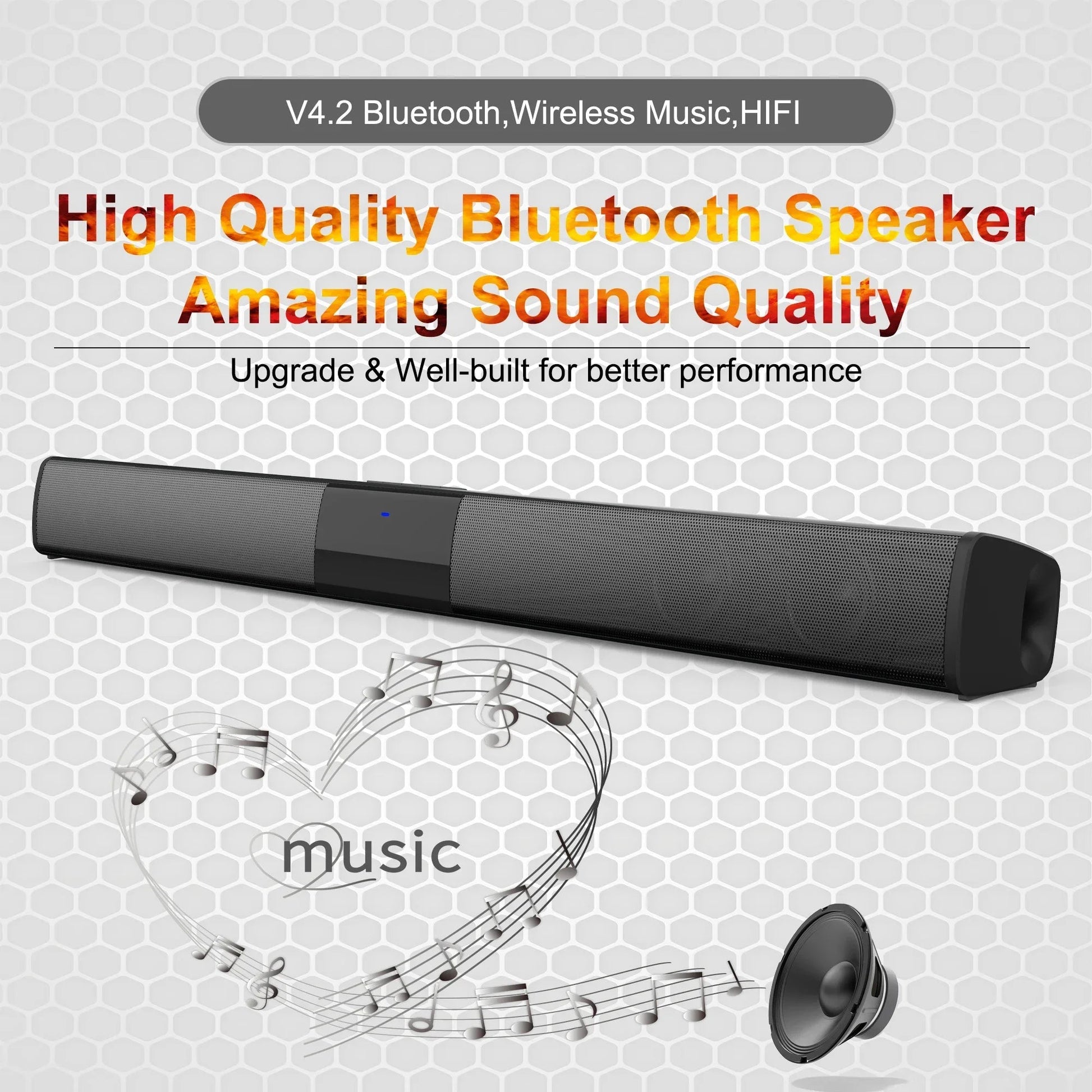 Home Theater Sound System Bluetooth Speaker Computer Speakers for TV Soundbar Box Subwoofer Radio Music Center Boom Box Column Allinoneshop-24