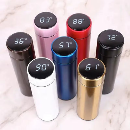 Hot Sell 500ML Fahrenheit Smart Stainless Steel Double Insulated Vacuum Thermo Water Bottle with LED Temperature Display Allinoneshop-24