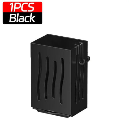 Household Kitchen Utensil Rack Multifunctional Draining Chopstick Holder Wallmounted Freestanding Cutlery Storage Plastic Holder Allinoneshop-24