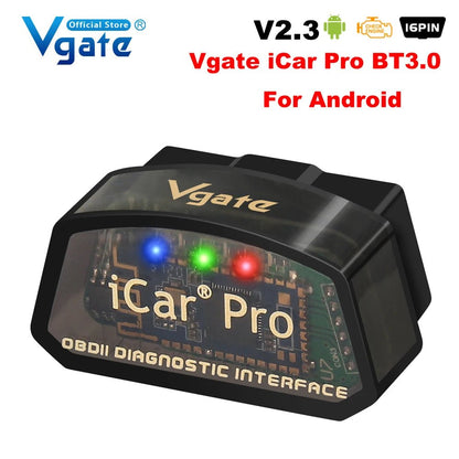 Icar Pro Elm327 V2.3 OBD 2 OBD2 Car Diagnostic Tools WIFI Bluetooth 4.0 for Android/Ios BT3.0 for Android ODB2 Car Scanner Allinoneshop-24