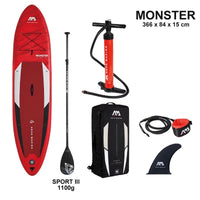 Inflatable SUP Stand up Paddle Board,Model MONSTER Bt-23Mop,Water Sport Board, Boat, Yacht, Surf, 366X84X15Cm Allinoneshop-24
