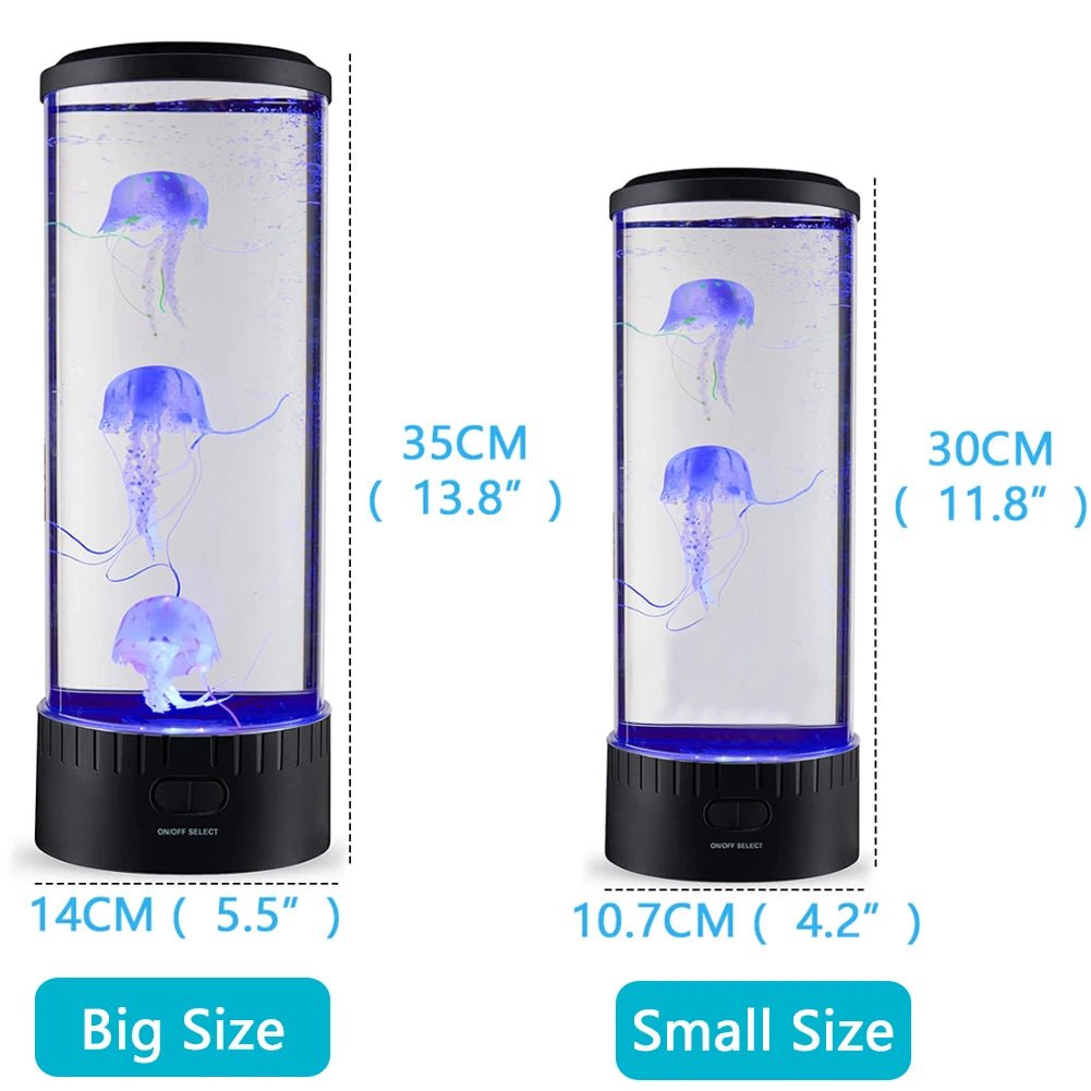 Jellyfish Lamp Color Changing Remote Control Aquarium Tank LED Night Light Birthday Gift USB Charging Relaxing Mood Allinoneshop-24