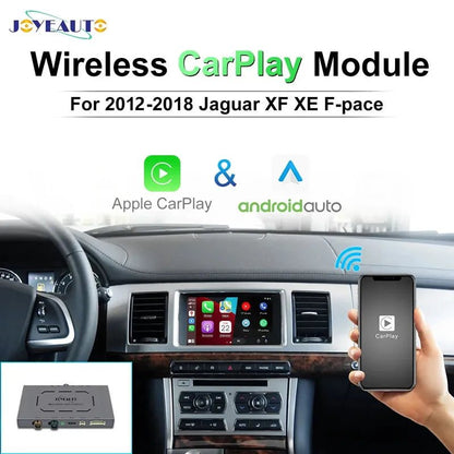 Joyeauto for Jaguar XF XE F-Pace 2012-2018 Wireless Apple Carplay Android Auto Car Play Aftermarket Retrofit Kit Box Mirror-Link Allinoneshop-24