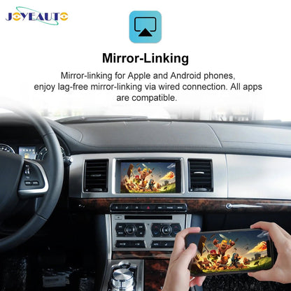 Joyeauto for Jaguar XF XE F-Pace 2012-2018 Wireless Apple Carplay Android Auto Car Play Aftermarket Retrofit Kit Box Mirror-Link Allinoneshop-24