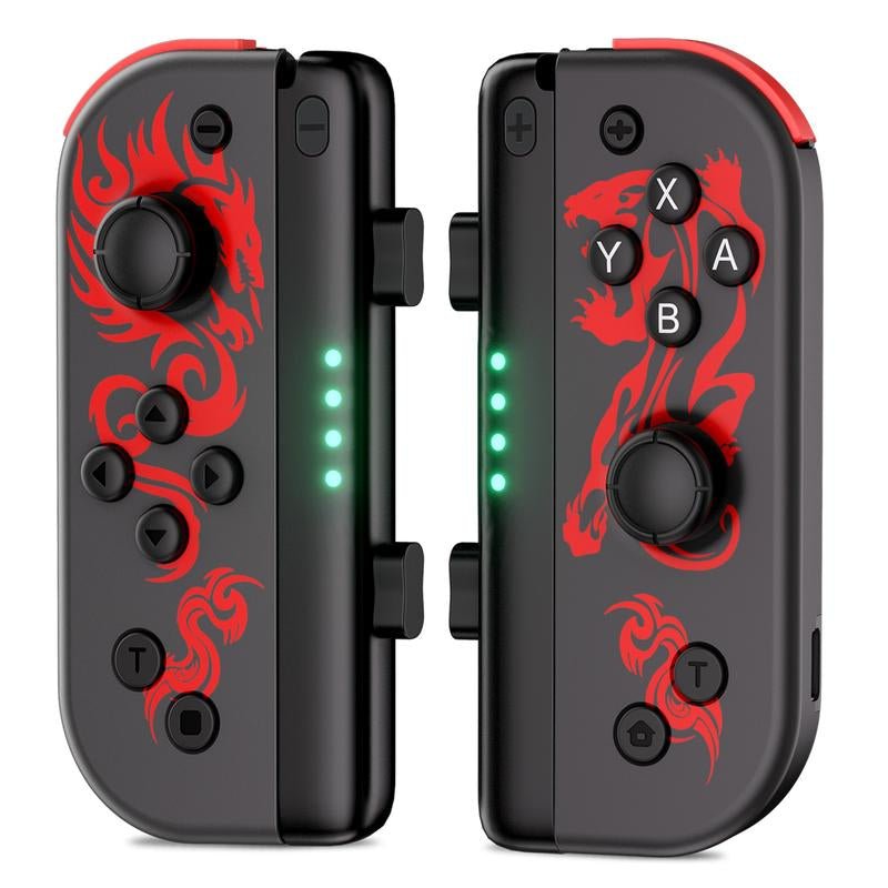 Joypad Controller for Nintendo Switch, L/R Wireless Controllers for Switch/Lite/Oled, Cool Replacement Controllers with Dual Vibration, Wake-Up Switch Controller Switch Joycons Allinoneshop-24