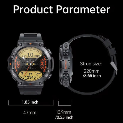 K56Pro Smart Watch for Men Heart Rate Blood Bluetooth Sport 400Mah Long Standby 1.39 Inch 360*360 HD Screen Outdoors Smartwatch Allinoneshop-24