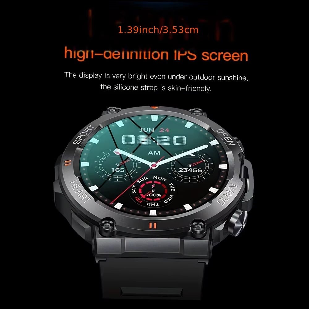 K56Pro Smart Watch for Men Heart Rate Blood Bluetooth Sport 400Mah Long Standby 1.39 Inch 360*360 HD Screen Outdoors Smartwatch Allinoneshop-24