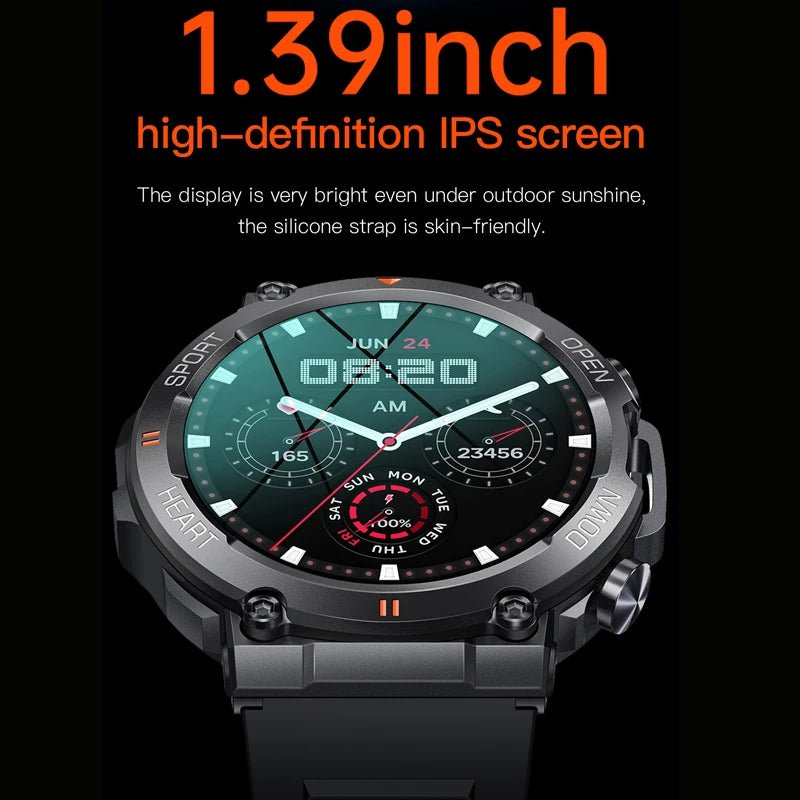 K56PRO Smart Watch Men Fitness Tracker Bluetooth Call Smartwatch Sport Modes Heart Rate Blood Pressure Monitor for Android IOS Allinoneshop-24