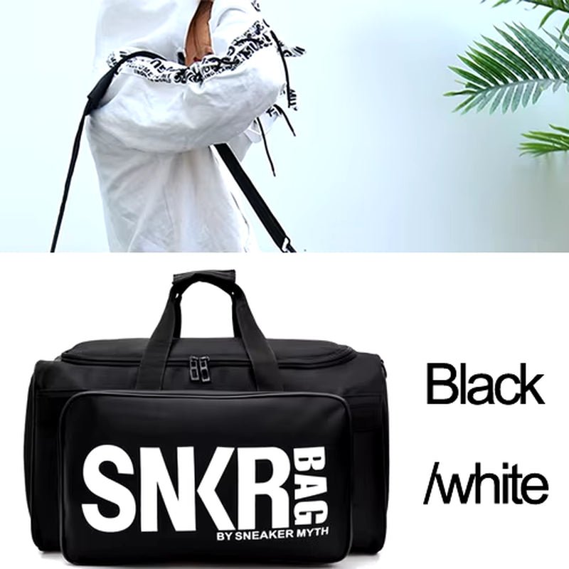 Large Multiple Compartment Sport Training Gym Bags Men Sneaker Gym Bag Shoes Packing Cube Organizer Waterproof Shoulder Bag SNKR Allinoneshop-24