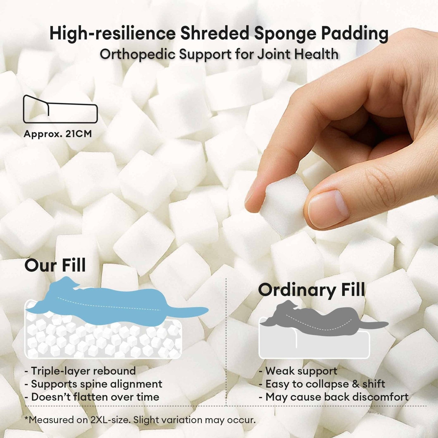 Large Thick Scratch-Resistant Spine Protection Dog Cushion Bed Allinoneshop-24