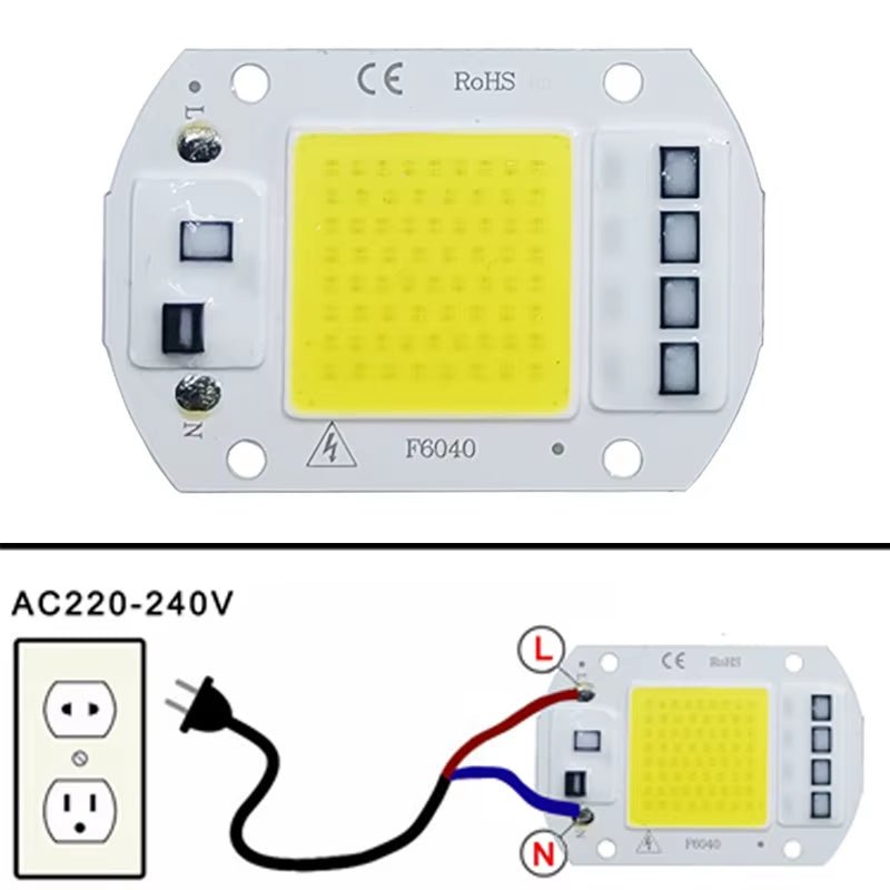 LED Chip COB Lamp 10W 20W 30W 50W AC 220V 240V IP65 Smart IC No Need Driver DIY Flood Light Led Bulb Spotlight Outdoor Lamp Bead Allinoneshop-24