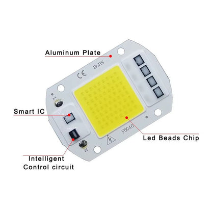 LED Chip COB Lamp 10W 20W 30W 50W AC 220V 240V IP65 Smart IC No Need Driver DIY Flood Light Led Bulb Spotlight Outdoor Lamp Bead Allinoneshop-24