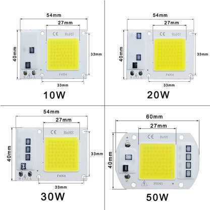 LED Chip COB Lamp 10W 20W 30W 50W AC 220V 240V IP65 Smart IC No Need Driver DIY Flood Light Led Bulb Spotlight Outdoor Lamp Bead Allinoneshop-24