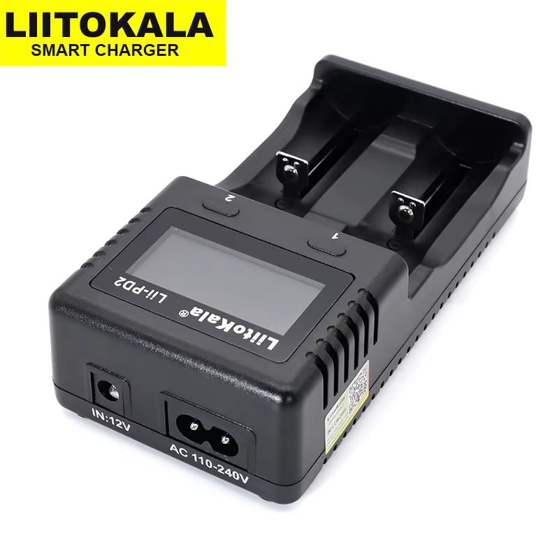 Lii-Pd2 LII-PD4 Battery Charger for 18650 26650 21700 18350 AA AAA 3.7V/3.2V/1.2V Lithium Nimh Batteries Allinoneshop-24