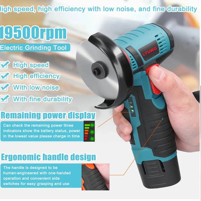 LYUWO Micro Angle Grinder, Filling Grinder for Diamond Cutting, Wireless Power Tool, 12V Allinoneshop-24