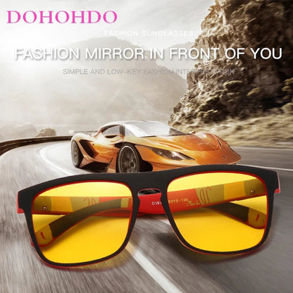 Men Night Vision Glasses Women Polarized Sunglasses Yellow Lens Anti-Glare Goggle Night Driving Sunglasses Eyewear UV400 Allinoneshop-24
