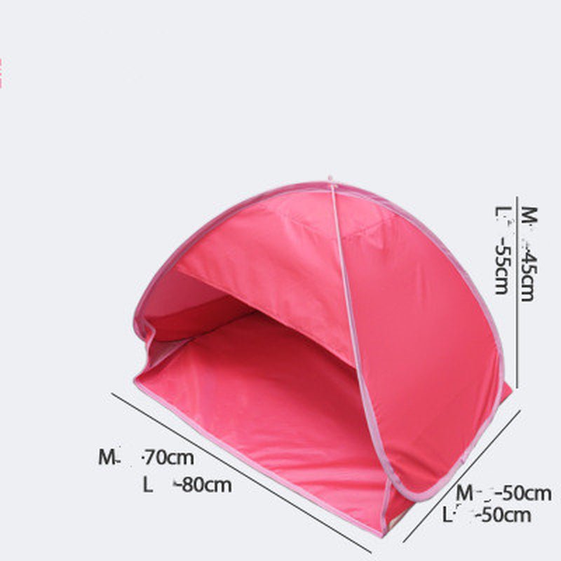 Mini Portable Beach Shade Awning Head Pop-Up Mobile Windproof Beach Sun Shade Camp Tent Allinoneshop-24