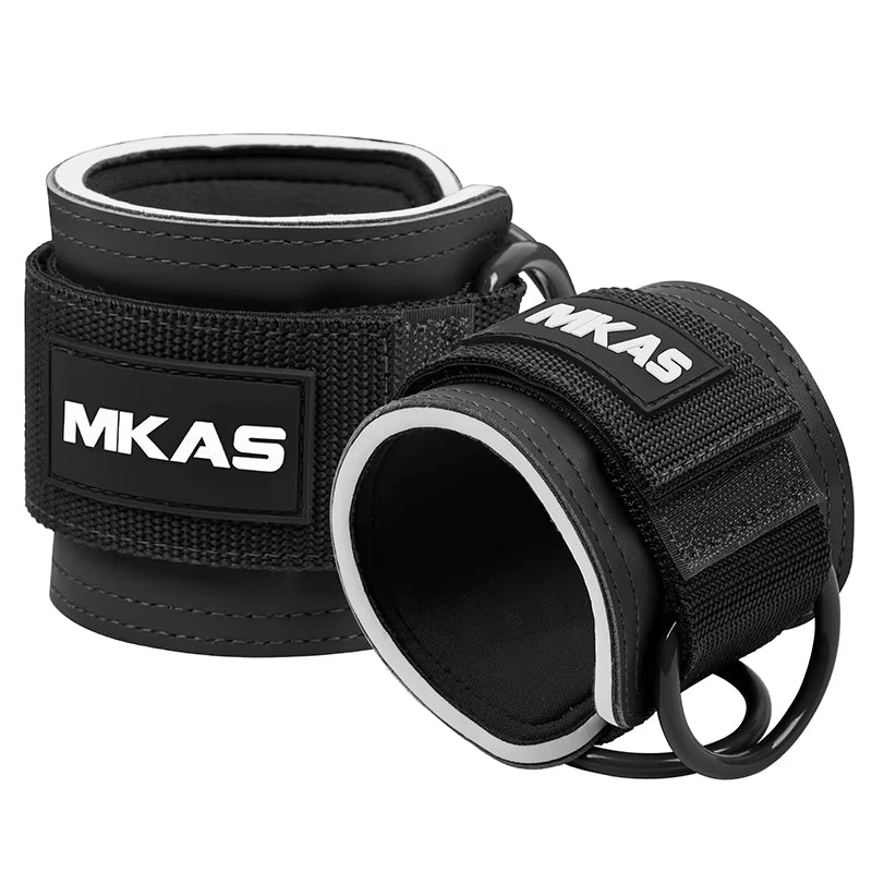 MKAS Workout Custom Adjustable Nylon Gym Weightlifting Ankle Weight Strap Fitness for Cable Machine Ankle Straps Allinoneshop-24