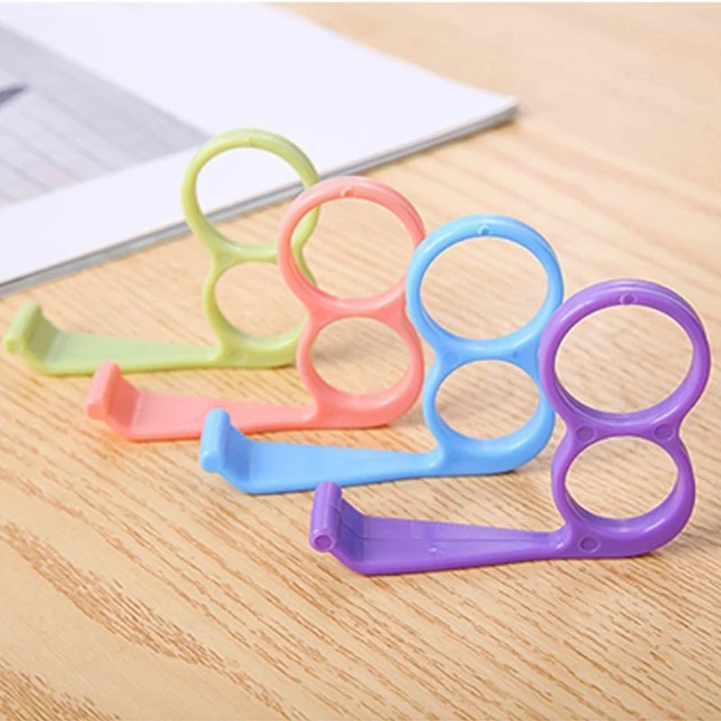 Mobile Phone Grip Holder Finger Ring Support Plastic Cellphone Handheld Bracket Desktop Mount Stand Bracket for Iphone Sumsung Allinoneshop-24