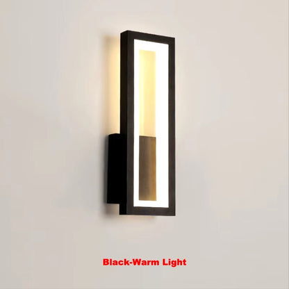 Modern Minimalist Wall Lamps Home Decor Living Room Bedroom Bedside 17W Ac96V-260V Led Sconce Black White Light Aisle Decoration Allinoneshop-24