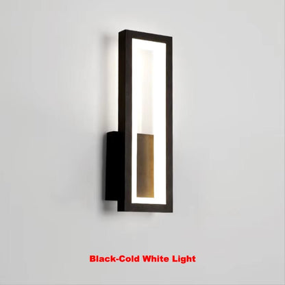 Modern Minimalist Wall Lamps Home Decor Living Room Bedroom Bedside 17W Ac96V-260V Led Sconce Black White Light Aisle Decoration Allinoneshop-24