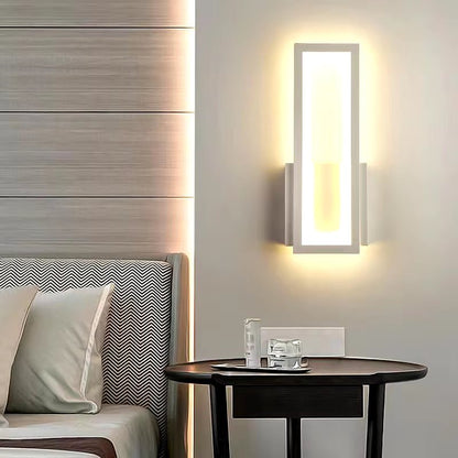 Modern Minimalist Wall Lamps Home Decor Living Room Bedroom Bedside 17W Ac96V-260V Led Sconce Black White Light Aisle Decoration Allinoneshop-24