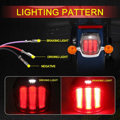 Motorcycle Smoke LED Brake Tail Light for Harley Sportstser Touring Road King Electra Glide Road Glide Dyna Softail Standard FXS Allinoneshop-24