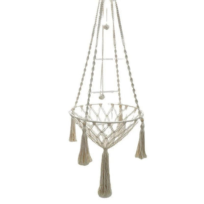 New Pet Hammock Cat Swing Hand Woven Cotton Rope Cats Hanging Basket Kitten Hanging String Den Indoor Pend Nest Pets Supplies Allinoneshop-24