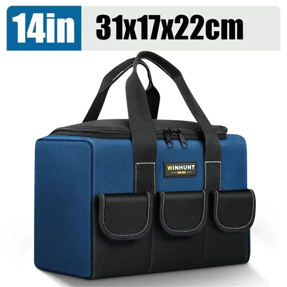 New Tool Bag with 30% More Capacity Waterproof Multi Pockets Tool Organizer Tool Pouch for Electrician Tools Allinoneshop-24