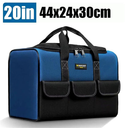 New Tool Bag with 30% More Capacity Waterproof Multi Pockets Tool Organizer Tool Pouch for Electrician Tools Allinoneshop-24