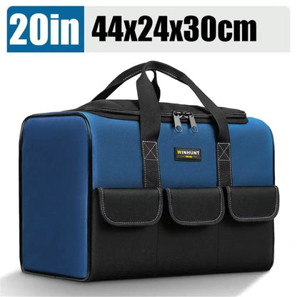 New Tool Bag with 30% More Capacity Waterproof Multi Pockets Tool Organizer Tool Pouch for Electrician Tools Allinoneshop-24