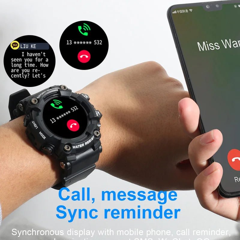 New Waterproof Smart Watch Men Heart Rate Blood Pressure Monitor Weather Sport Fitness Tracker Smartwatch for Android Ios Allinoneshop-24