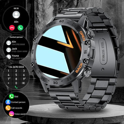 New1.39" Bluetooth Call Smart Watch Men Outdoor Sport Fitness Heart Rate Health Monitoring Smartwatch for Android IOS Phone Allinoneshop-24