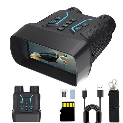 Night Vision Goggles with 32GB Card, 8X Digital Zoom Binoculars for Day & Night Use, Survival Telescopes, Waterproof Outdoor Camping & Hiking Equipment for Gifts, Travel Accessory Allinoneshop-24