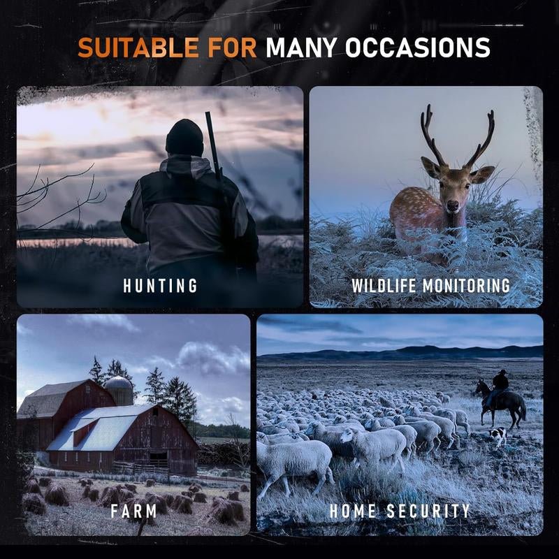 Night Vision Goggles with 32GB Card, 8X Digital Zoom Binoculars for Day & Night Use, Survival Telescopes, Waterproof Outdoor Camping & Hiking Equipment for Gifts, Travel Accessory Allinoneshop-24